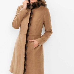 Beautiful Faux-Fur Detail Coat